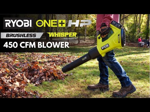 18V ONE+ HP BRUSHLESS WHISPER SERIES 450 CFM BLOWER KIT | RYOBI