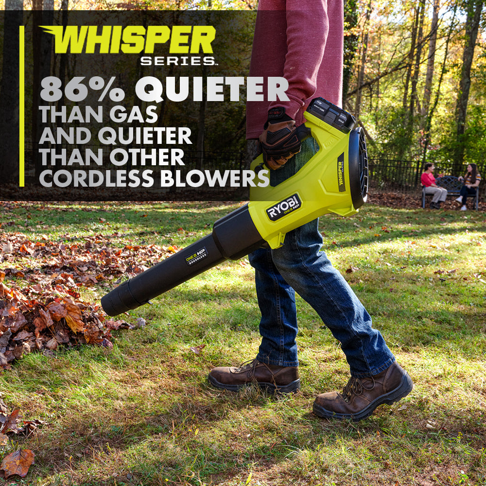 18V ONE+ HP BRUSHLESS WHISPER SERIES 450 CFM BLOWER KIT | RYOBI