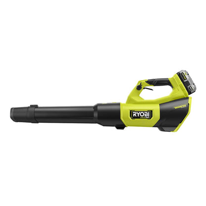 18V ONE+ HP BRUSHLESS WHISPER SERIES 510 CFM 130 MPH BATTERY LEAF BLOWER, 6.0 AH BATTERY, CHARGER | RYOBI
