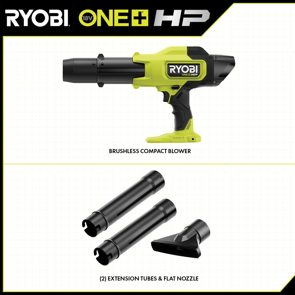 18V ONE+ HP COMPACT BRUSHLESS 220 CFM BLOWER | RYOBI