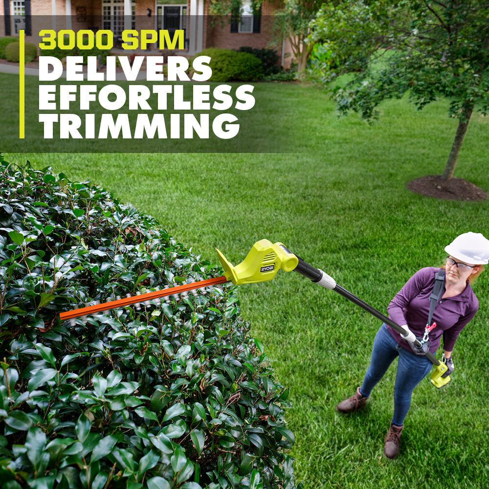 18V ONE+ 18″ POLE HEDGE TRIMMER | RYOBI