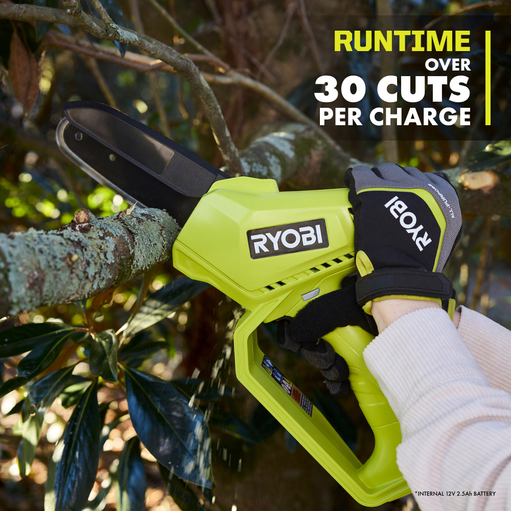 12V 6″ PRUNING CHAINSAW | RYOBI