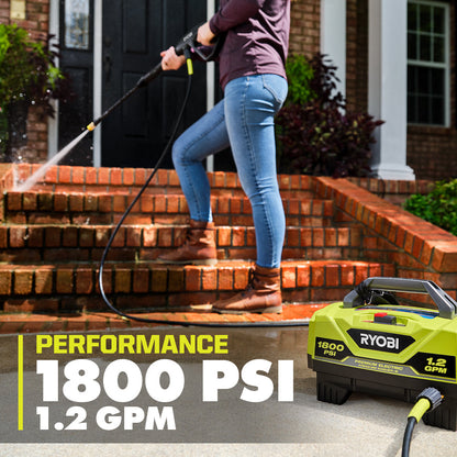 1800 PSI 1.2 GPM ELECTRIC PRESSURE WASHER | RYOBI