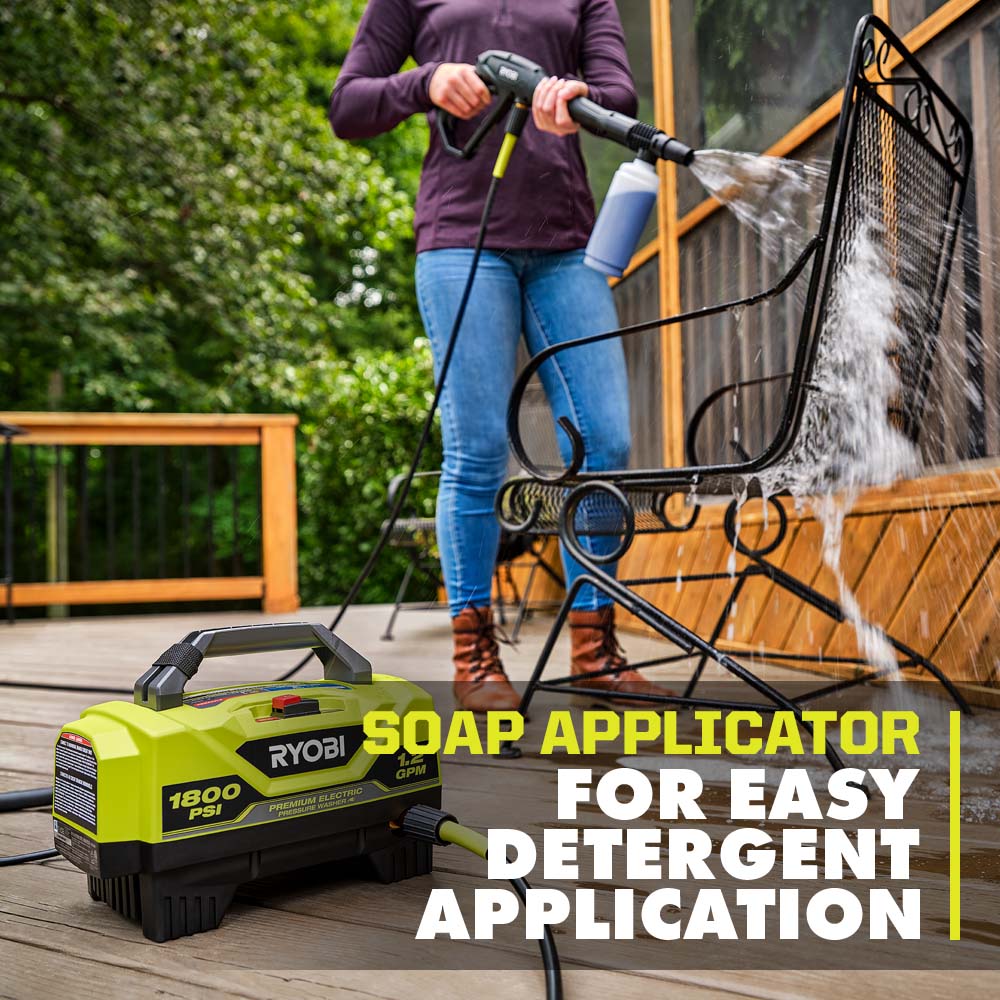 1800 PSI 1.2 GPM ELECTRIC PRESSURE WASHER | RYOBI