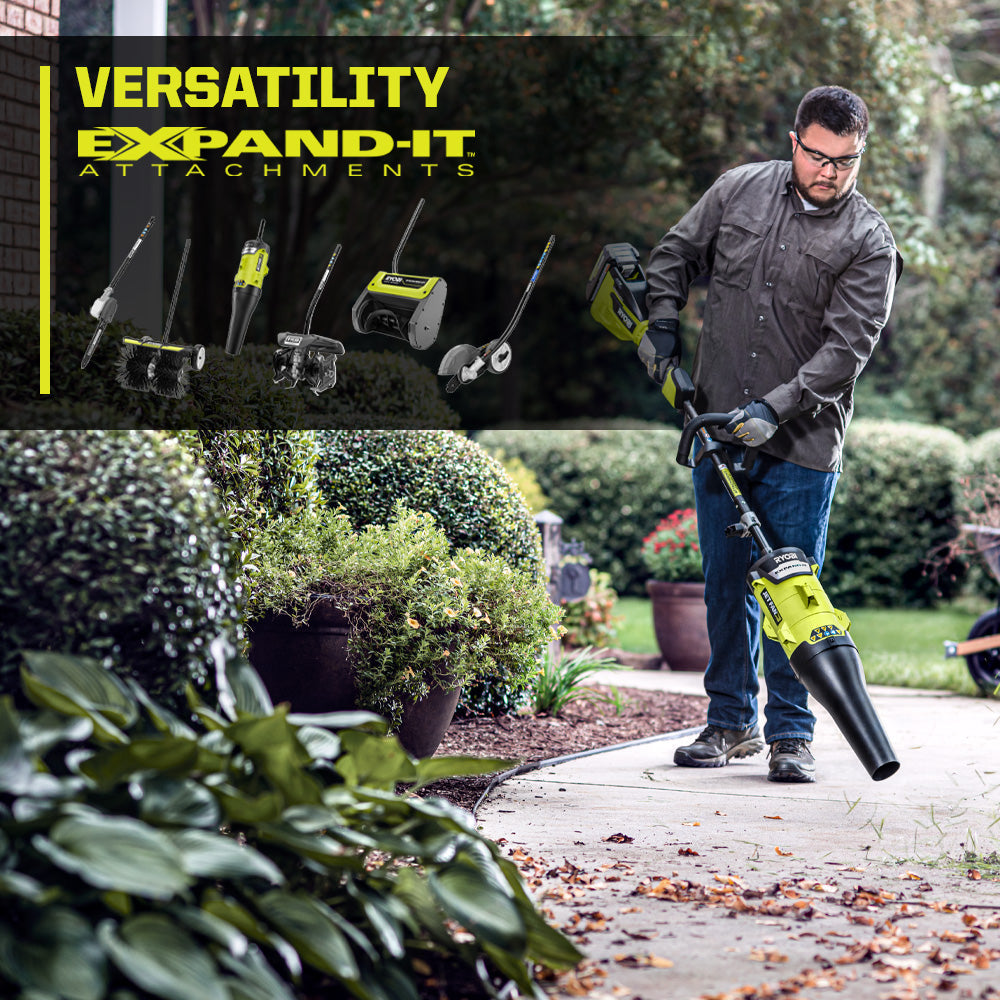 40V HP BRUSHLESS 600 CFM WHISPER SERIES BLOWER & 15″ CARBON FIBER STRING TRIMMER COMBO KIT | RYOBI