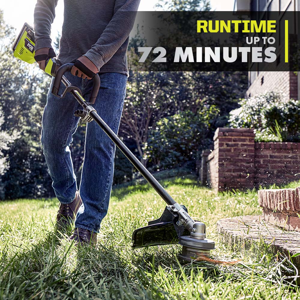 40V HP BRUSHLESS 600 CFM WHISPER SERIES BLOWER & 15″ CARBON FIBER STRING TRIMMER COMBO KIT | RYOBI