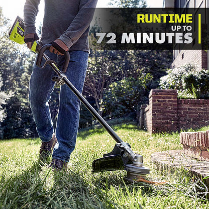 40V HP BRUSHLESS 600 CFM WHISPER SERIES BLOWER & 15″ CARBON FIBER STRING TRIMMER COMBO KIT | RYOBI