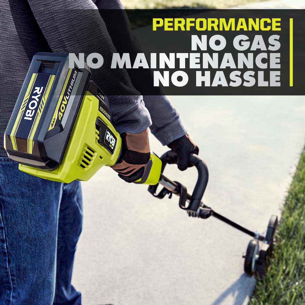 40V HP BRUSHLESS 600 CFM WHISPER SERIES BLOWER & 15″ CARBON FIBER STRING TRIMMER COMBO KIT | RYOBI