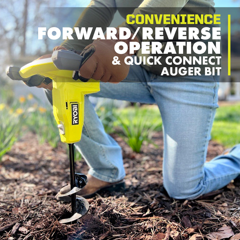 18V ONE+ 3″ HANDHELD AUGER KIT | RYOBI