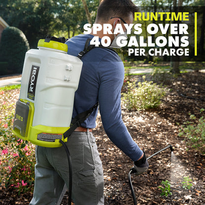 18V ONE+ 4 GALLON BACKPACK CHEMICAL SPRAYER | RYOBI