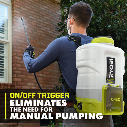 18V ONE+ 4 GALLON BACKPACK CHEMICAL SPRAYER | RYOBI