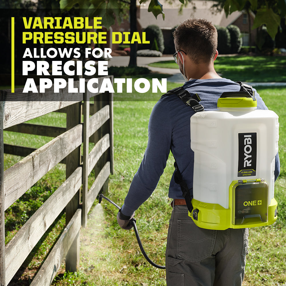 18V ONE+ 4 GALLON BACKPACK CHEMICAL SPRAYER | RYOBI