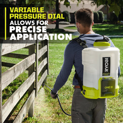 18V ONE+ 4 GALLON BACKPACK CHEMICAL SPRAYER | RYOBI