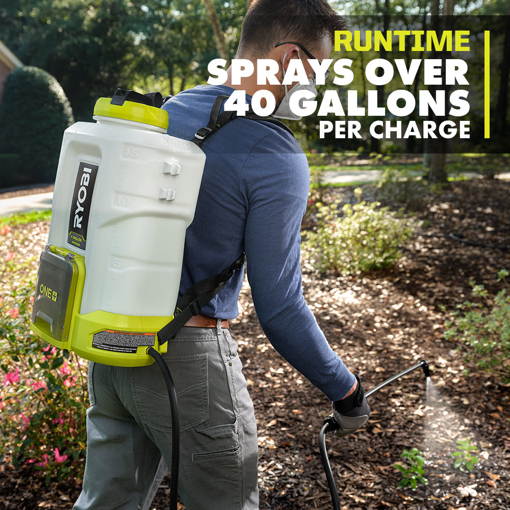 18V ONE+ 4 GALLON BACKPACK CHEMICAL SPRAYER KIT | RYOBI