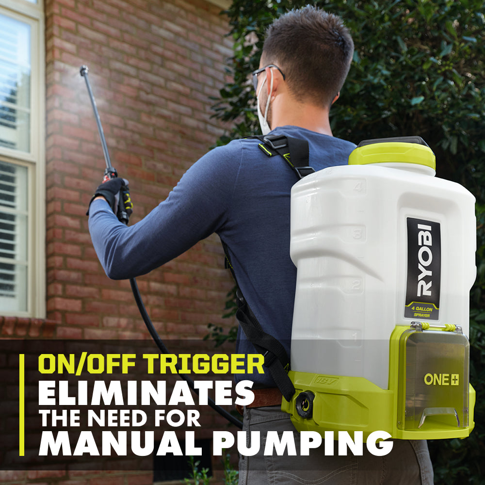 18V ONE+ 4 GALLON BACKPACK CHEMICAL SPRAYER KIT | RYOBI