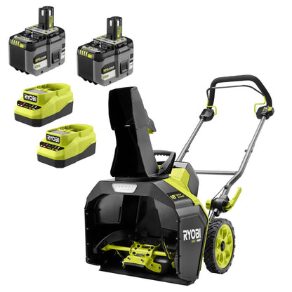 18V ONE+ HP BRUSHLESS 18″ SINGLE-STAGE SNOW BLOWER KIT | RYOBI