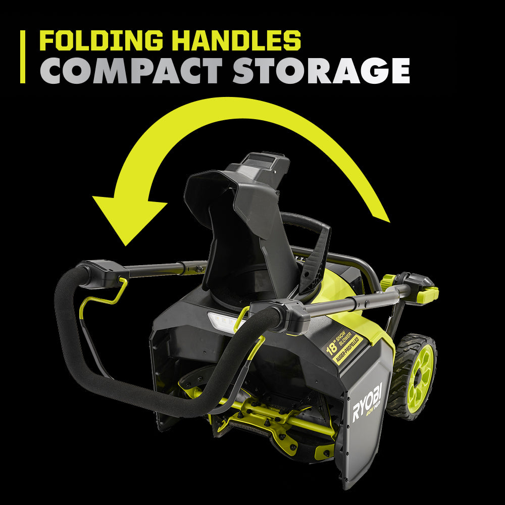 40V HP BRUSHLESS 18?? SINGLE-STAGE AUGER-PROPELLED SNOW BLOWER | RYOBI