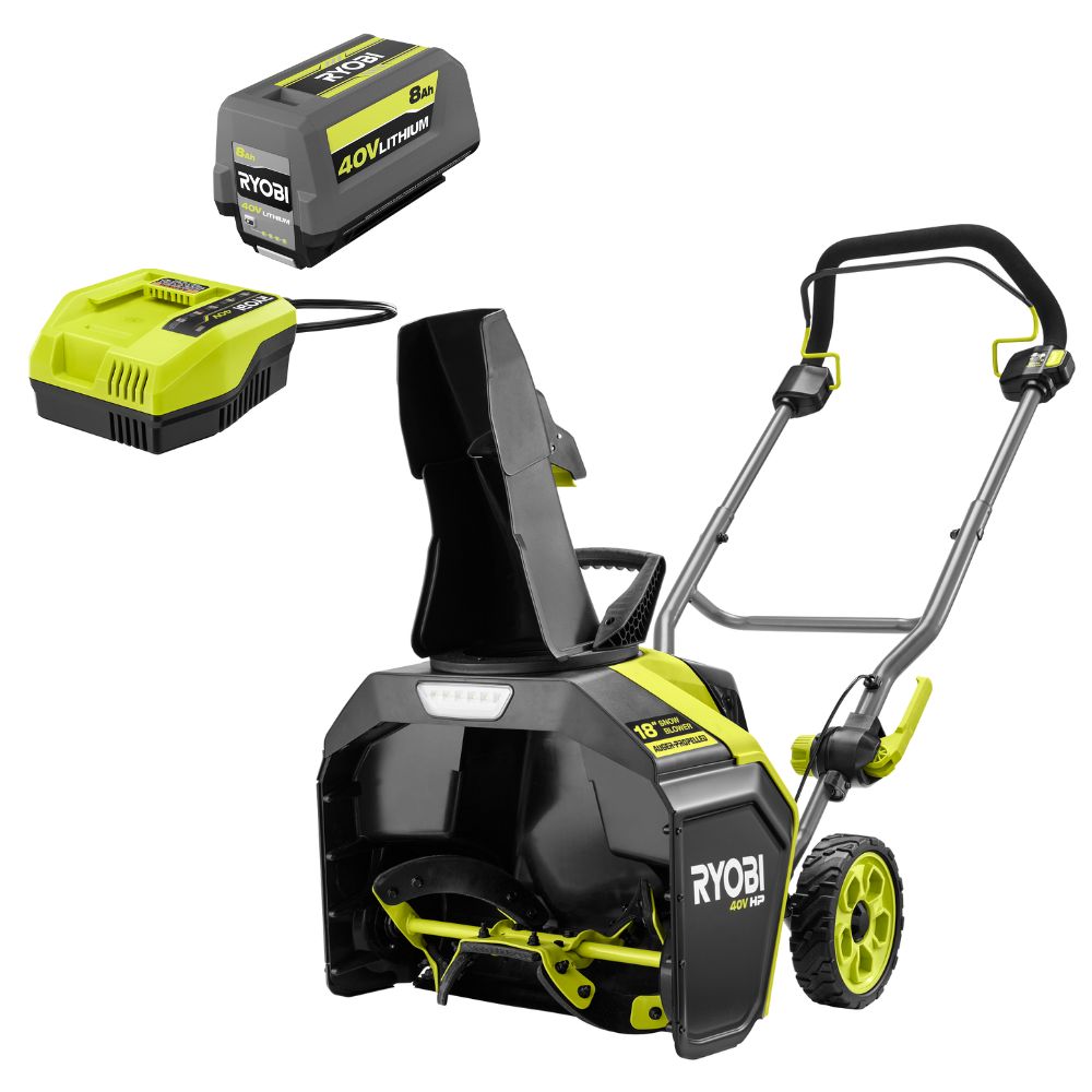 40V HP BRUSHLESS 18?? SINGLE-STAGE AUGER-PROPELLED SNOW BLOWER KIT | RYOBI