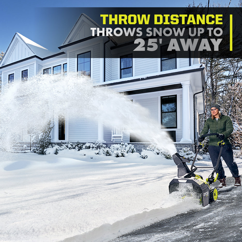 40V HP BRUSHLESS 18?? SINGLE-STAGE AUGER-PROPELLED SNOW BLOWER KIT | RYOBI