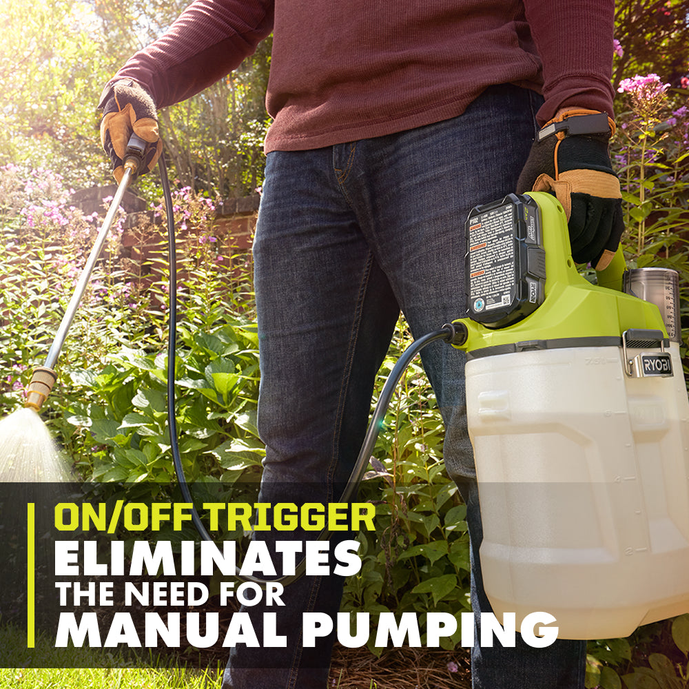 18V ONE+ 2 GALLON CHEMICAL SPRAYER KIT | RYOBI