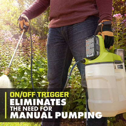 18V ONE+ 2 GALLON CHEMICAL SPRAYER KIT | RYOBI