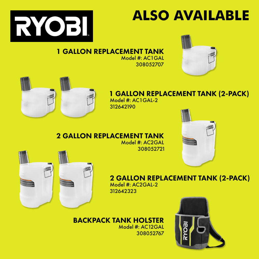 18V ONE+ 2 GALLON CHEMICAL SPRAYER KIT | RYOBI
