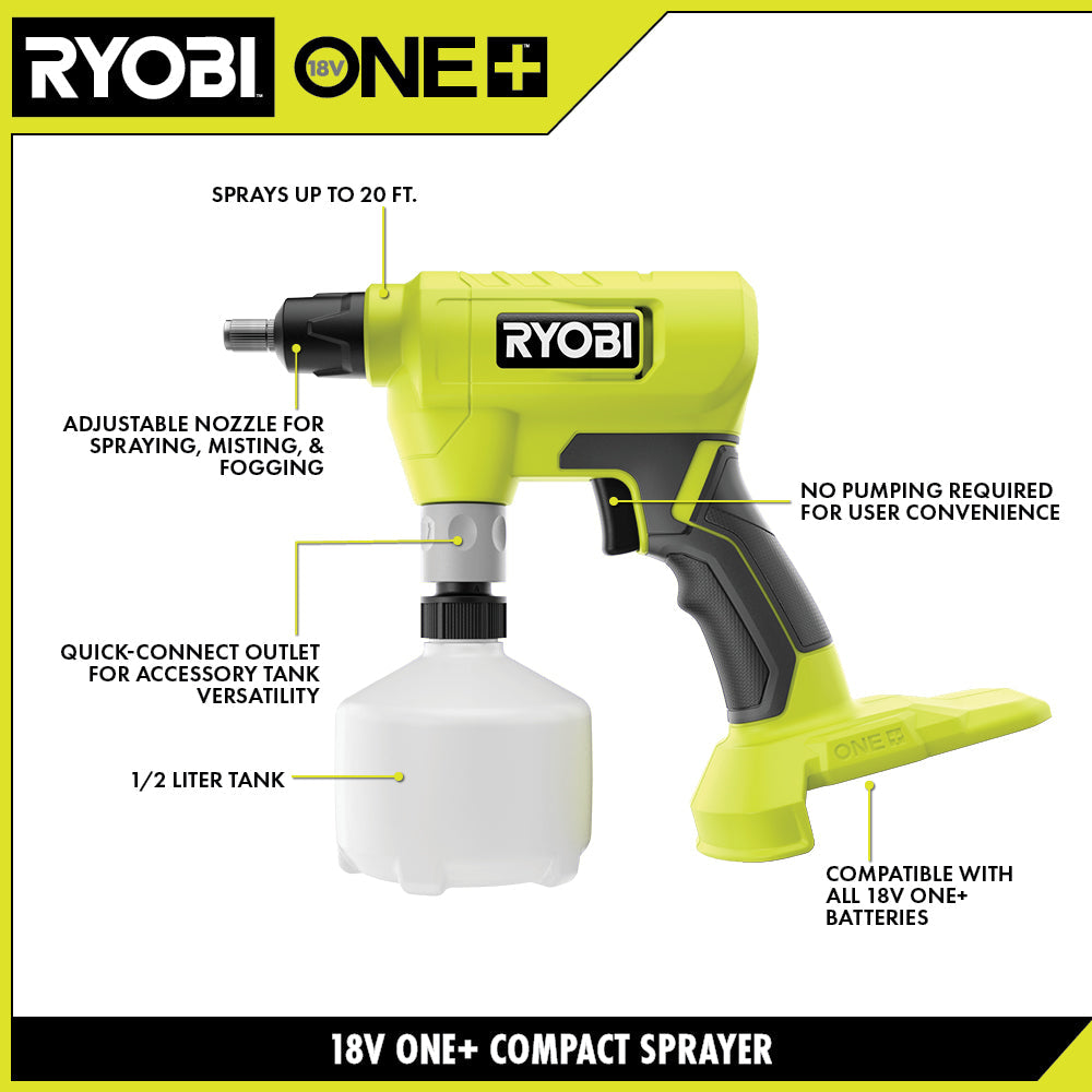 18V ONE+ COMPACT SPRAYER KIT | RYOBI