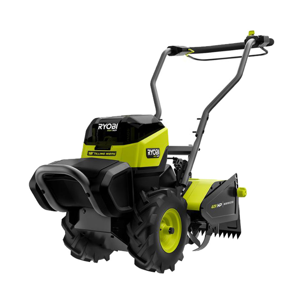 40V HP BRUSHLESS 18″ REAR TINE TILLER KIT | RYOBI