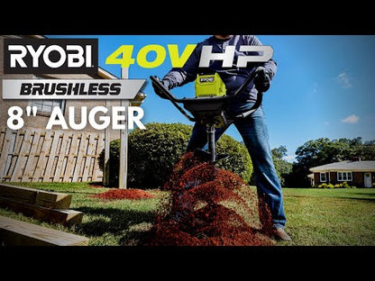 40V HP BRUSHLESS 8″ EARTH AUGER | RYOBI