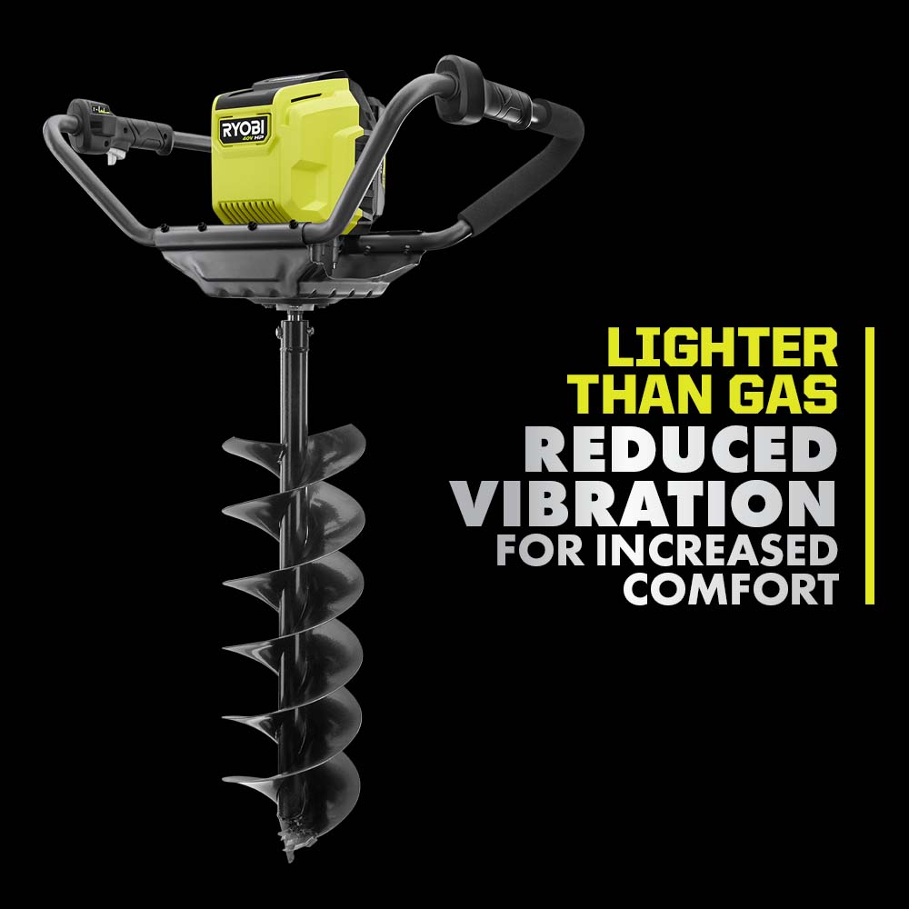 40V HP BRUSHLESS 8″ EARTH AUGER KIT | RYOBI