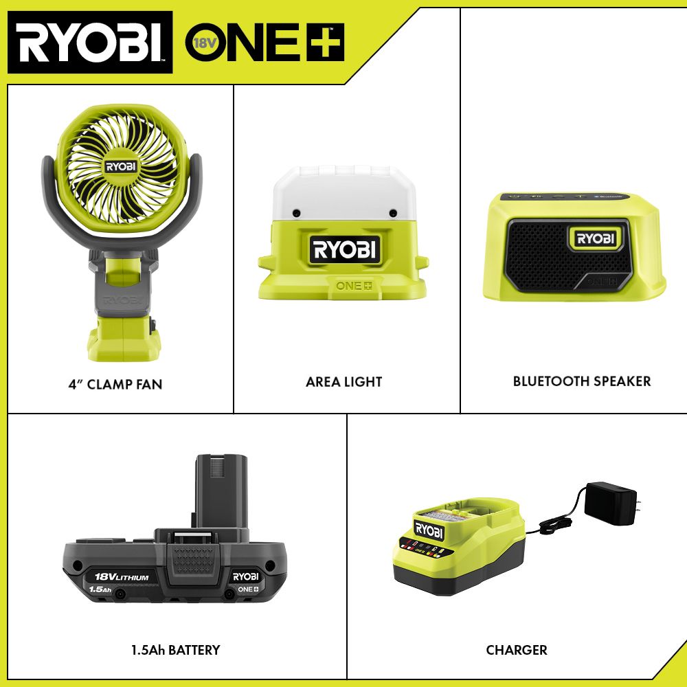 18V ONE+ COMPACT CAMPER’S KIT | RYOBI