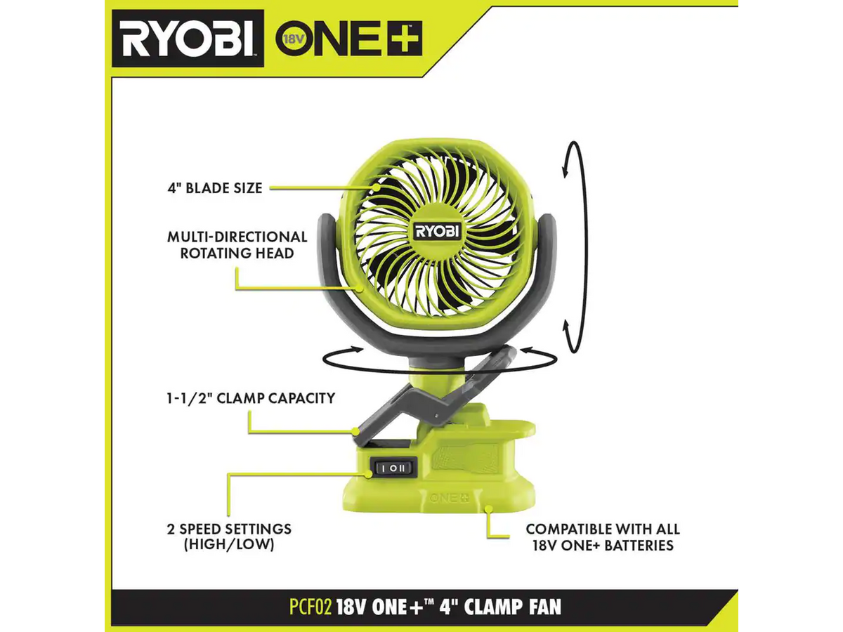 18V ONE+ COMPACT CAMPER’S KIT | RYOBI