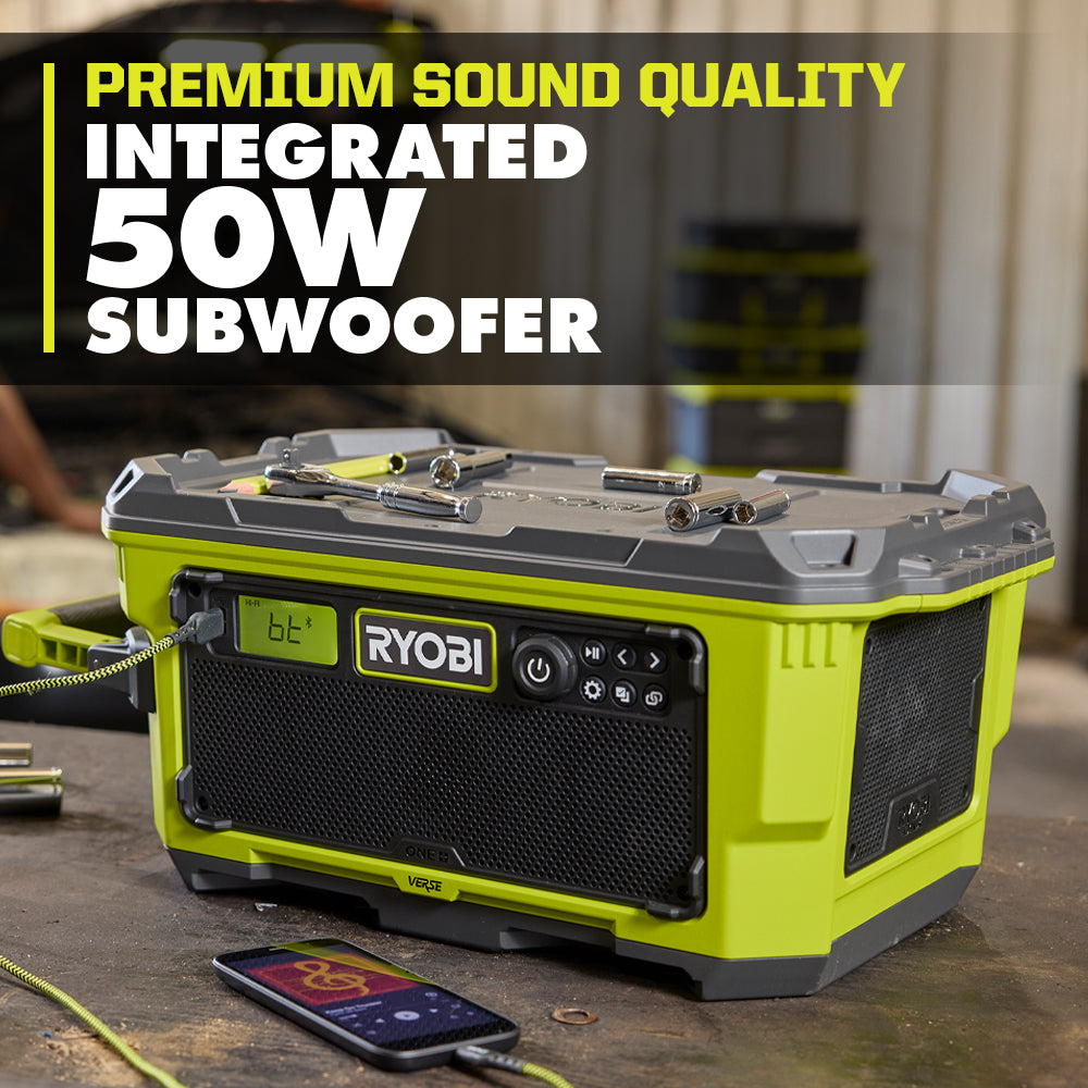 18V ONE+ HYBRID VERSE? LINK? BLUETOOTH? STEREO | RYOBI