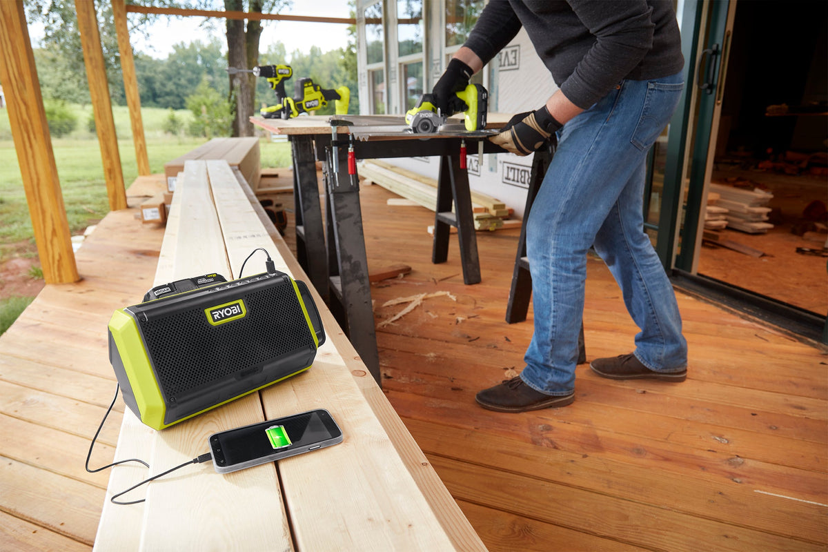 18V ONE+ SPEAKER WITH BLUETOOTH? WIRELESS TECHNOLOGY | RYOBI