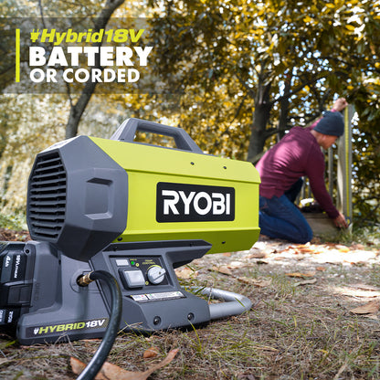 18V ONE+ HYBRID FORCED AIR PROPANE HEATER | RYOBI