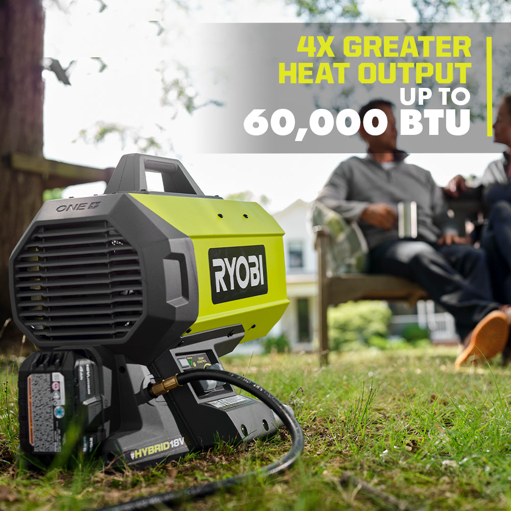18V ONE+ HYBRID FORCED AIR PROPANE HEATER | RYOBI