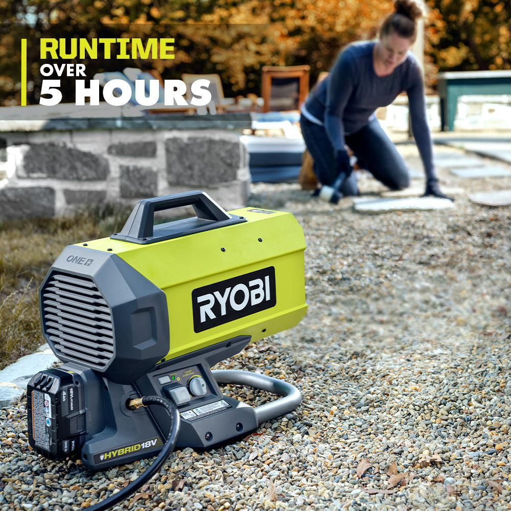 18V ONE+ HYBRID FORCED AIR PROPANE HEATER | RYOBI