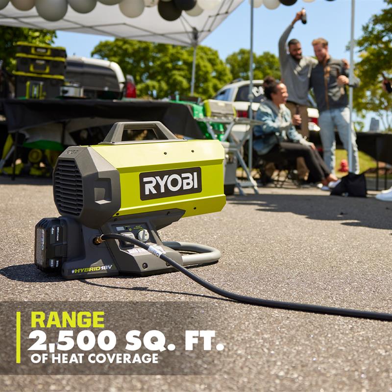 18V ONE+ HYBRID FORCED AIR PROPANE HEATER | RYOBI