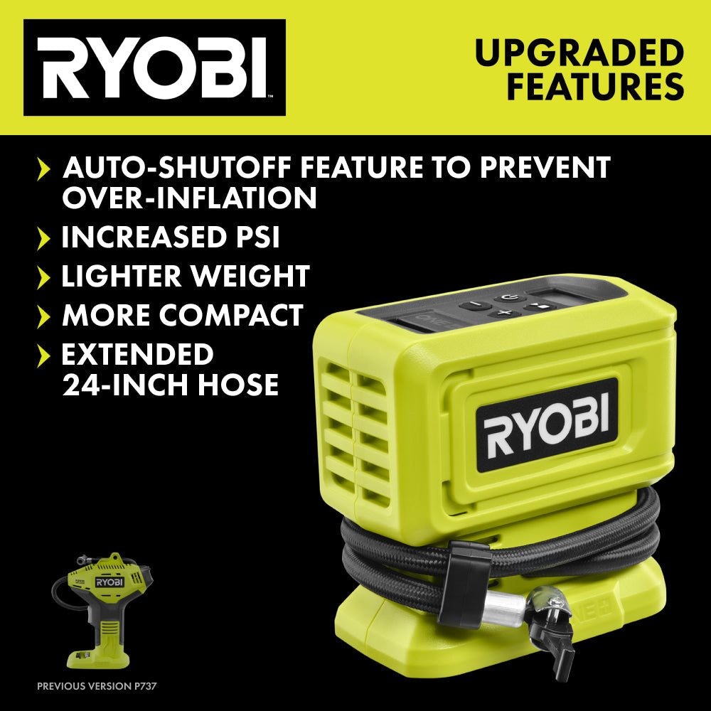 18V ONE+ HIGH PRESSURE DIGITAL INFLATOR KIT | RYOBI