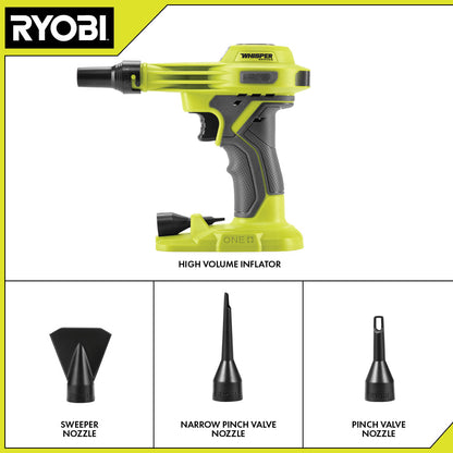 18V ONE+ WHISPER SERIES HIGH VOLUME INFLATOR | RYOBI