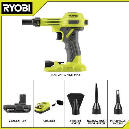 18V ONE+ WHISPER SERIES HIGH VOLUME INFLATOR KIT | RYOBI