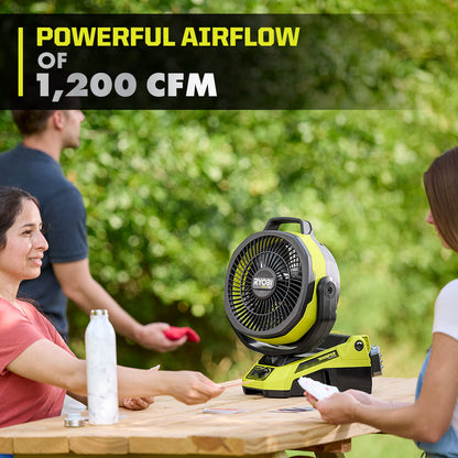 18V ONE+ HP BRUSHLESS HYBRID 9″ OSCILLATING FAN | RYOBI