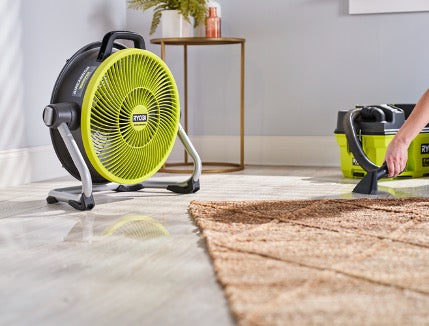 18V ONE+ HYBRID WHISPER SERIES 14″ AIR CANNON FAN | RYOBI