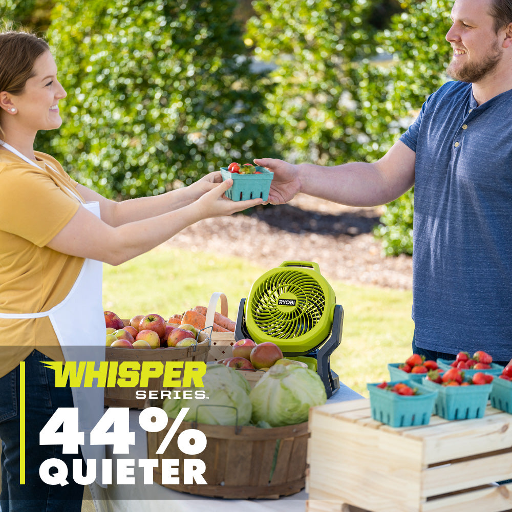 18V ONE+ HYBRID WHISPER SERIES 7.5″ FAN | RYOBI