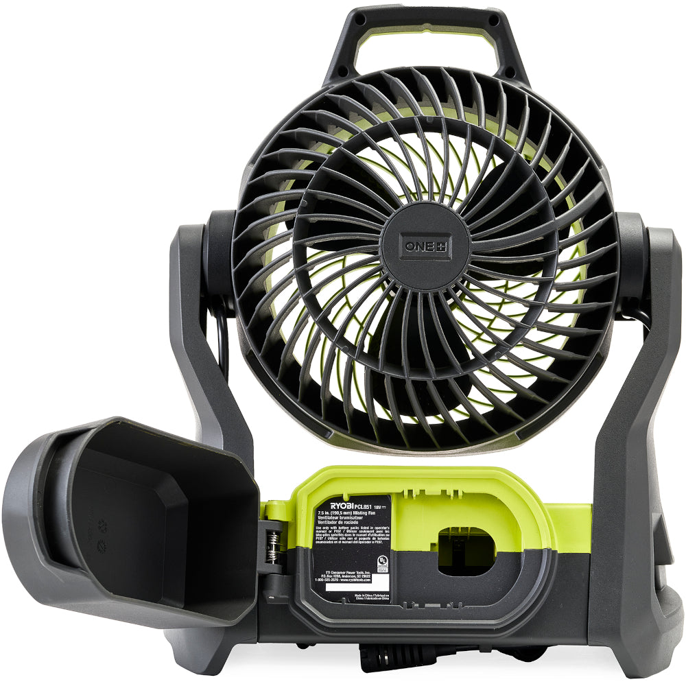 18V ONE+ WHISPER SERIES 7.5″ BUCKET TOP MISTING FAN KIT | RYOBI