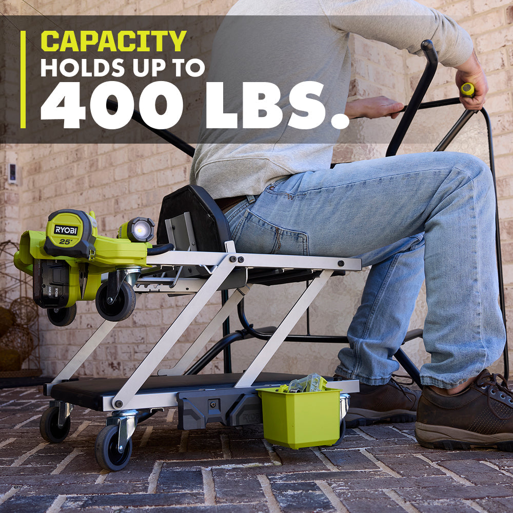 18V ONE+ DUAL FUNCTION LIGHTED CREEPER/SEAT | RYOBI
