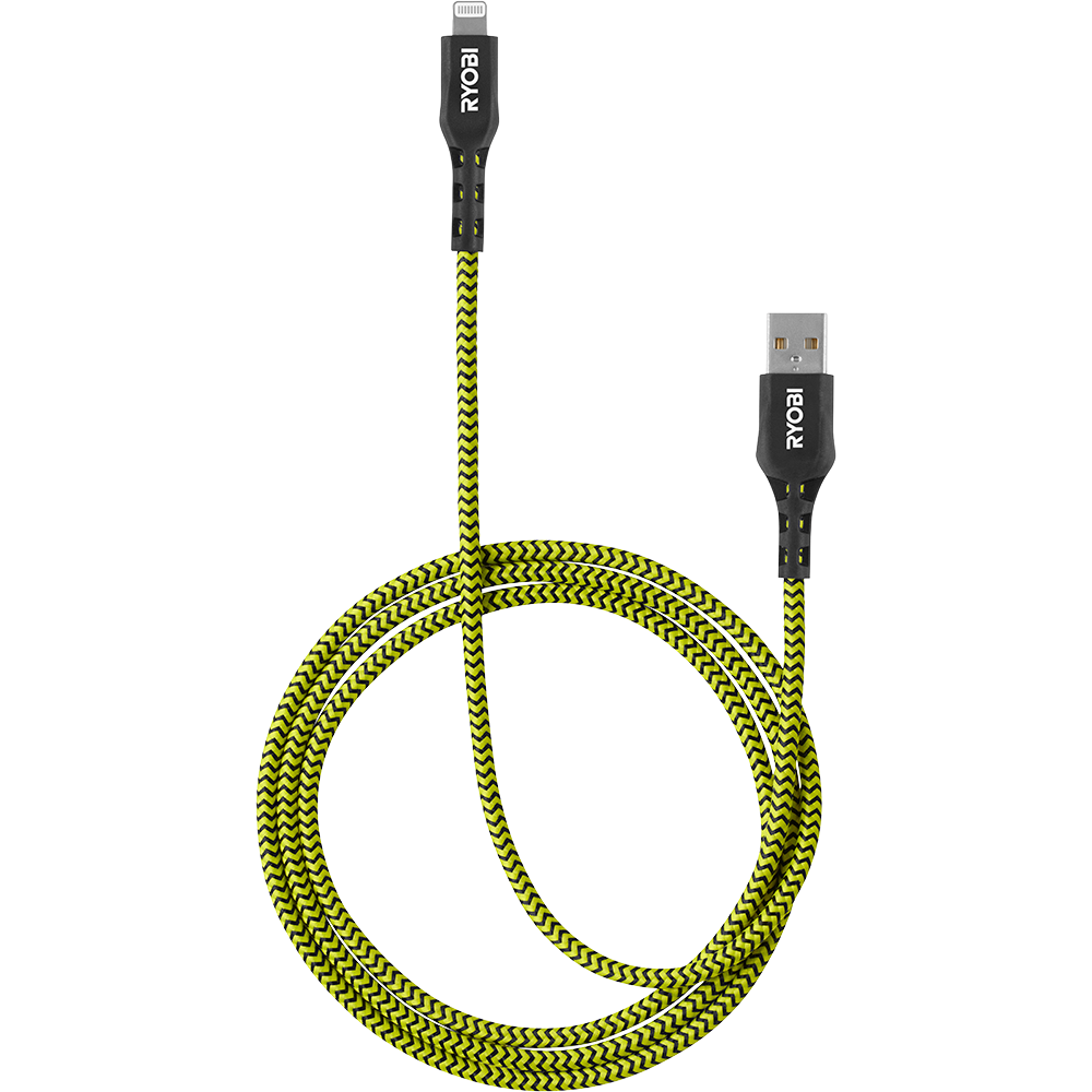 4′ & 10′ USB-A TO LIGHTNING CABLES | RYOBI