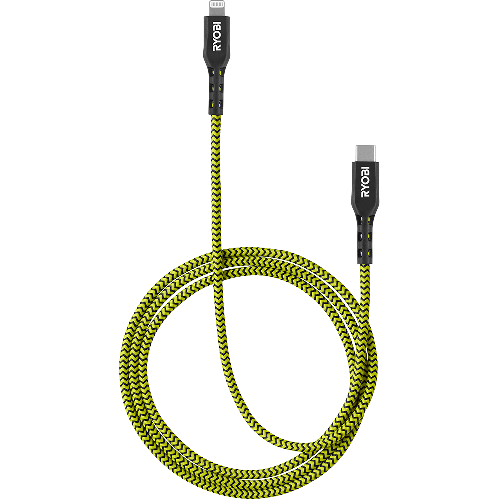 4′ & 10′ USB-C TO LIGHTNING CABLES | RYOBI