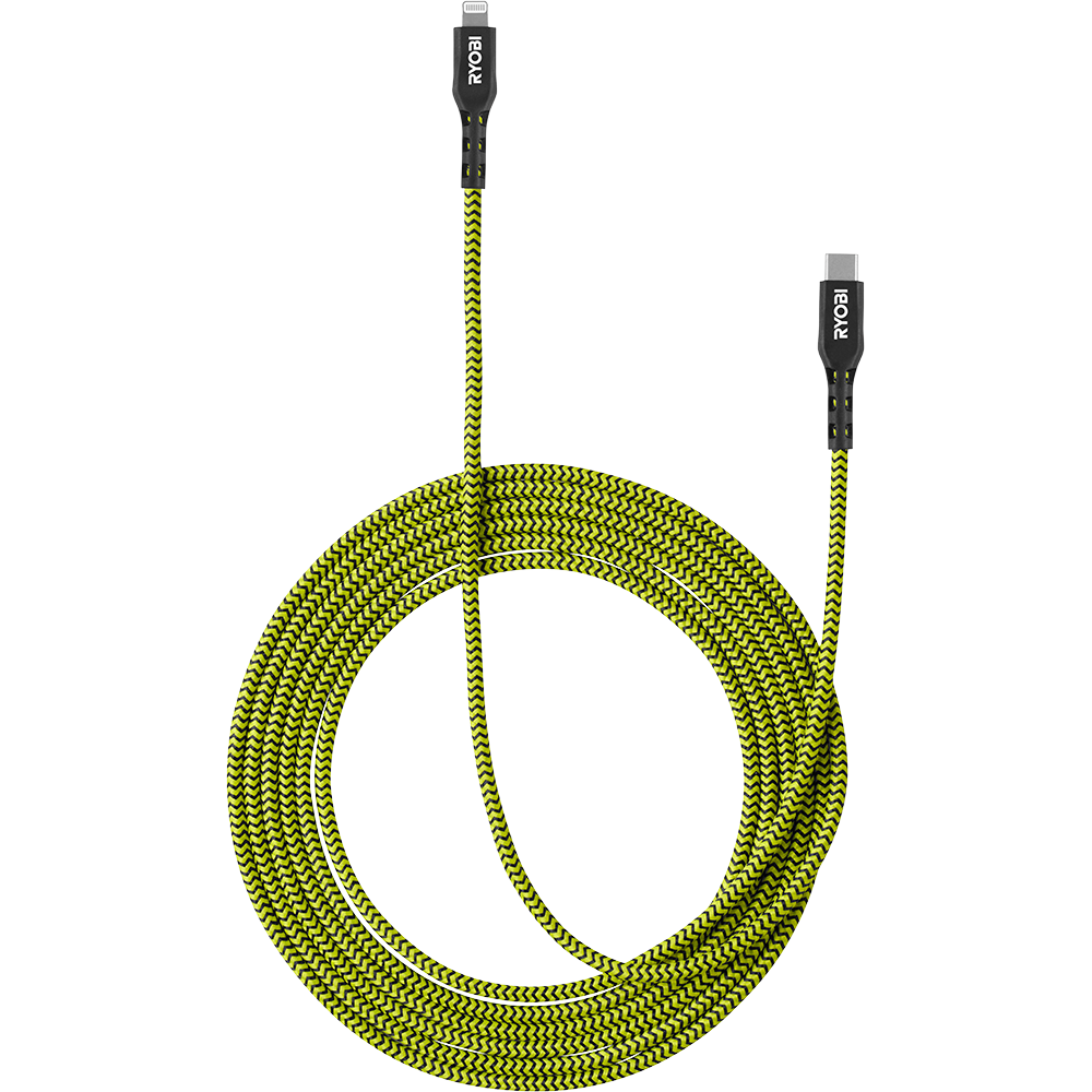 4′ & 10′ USB-C TO LIGHTNING CABLES | RYOBI