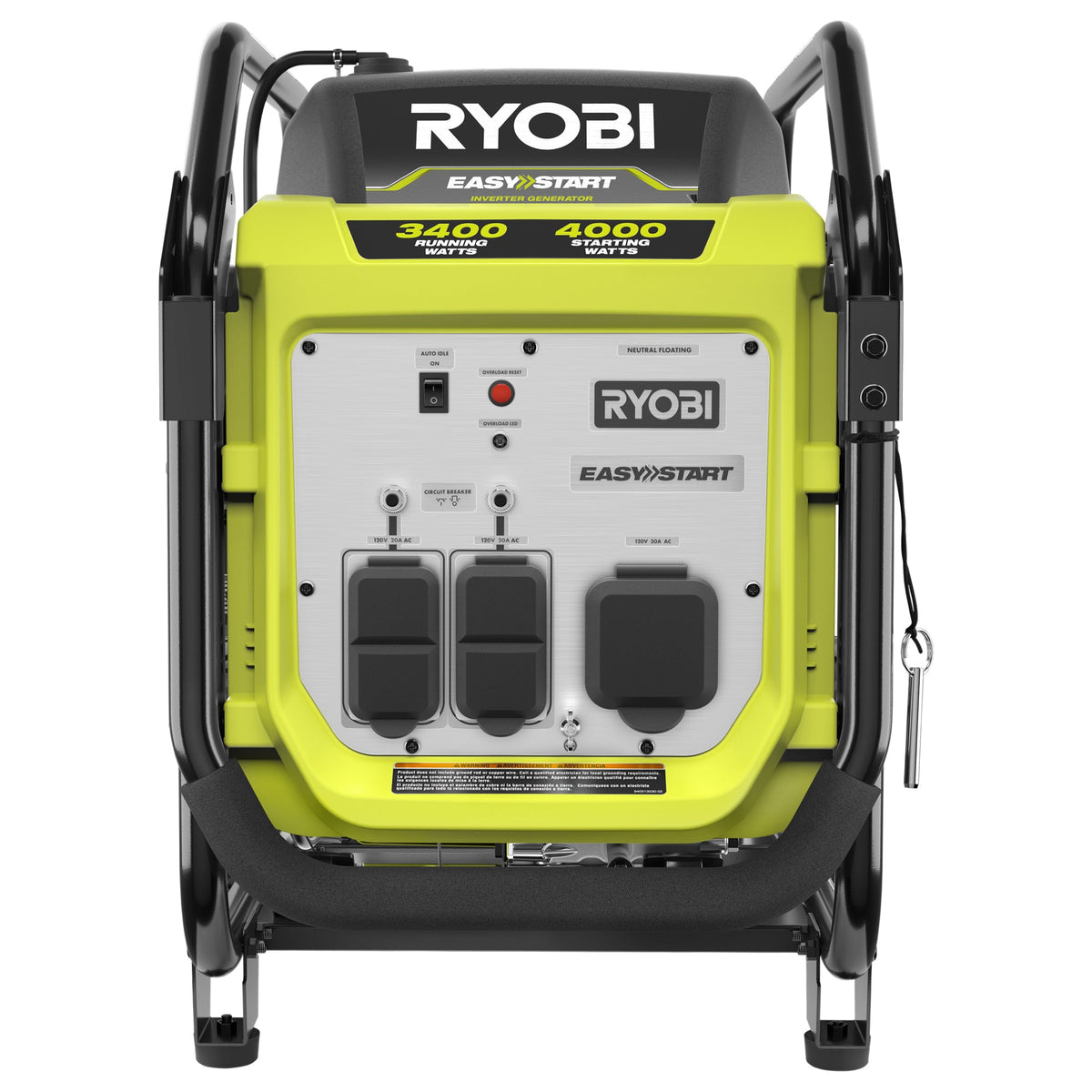 4000-WATT INVERTER GENERATOR WITH CO DETECT | RYOBI